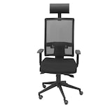 thumbnail of Horna Silla  y  Respaldo alto de malla transpirable con cabecero y asiento tapizado en tejido BALI color negro (CON CABECERO INCLUIDO)