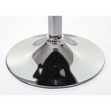 thumbnail of Hocker HWC-C22, Sitzhocker Schminkhocker, höhenverstellbar Ø 35cm ~ Textil, dunkelgrau