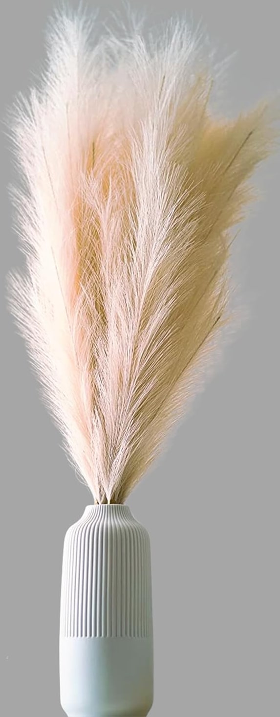 LAYBA Künstliches Pampasgras 3er-Set Beige 100 cm