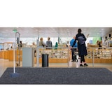 thumbnail of Felpudo Grande de fibra sintética con revés de goma de grandes dimensiones para entrada kokosintegom 160x200  antracita