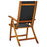 thumbnail of vidaXL Tuinstoelen inklapbaar 2 st massief acaciahout en textileen