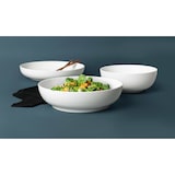 thumbnail of Seltmann Weiden Beat Color Glaze Foodbowl Set 3-teilig Weiß