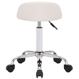 thumbnail of Sgabello da lavoro Teramo con rotelle bianco