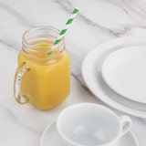 thumbnail of Fiesta Compostable composteerbare papieren rietjes groen-wit gestreept