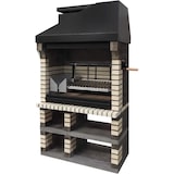 thumbnail of MF - Barbacoa de Obra Prefabricada para Leña y Carbón Modelo Pan America Plus XL  (Gris Beige - 120 x 70 x 220 cm) REF: 3550/3 - Uso en Exteriores