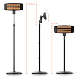 thumbnail of Brandson Wickeltisch Heizstrahler mit Fernbedienung 3 Stufen & Heizelemente / Wickeltischheizstrahler