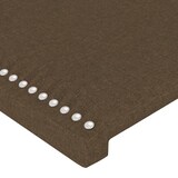 thumbnail of vidaXL LED Kopfteil Dunkelbraun 180x5x118/128 cm Stoff
