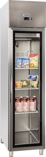 thumbnail of Edelstahl Gewerbekühlschrank mit Glastür KU 356 G
