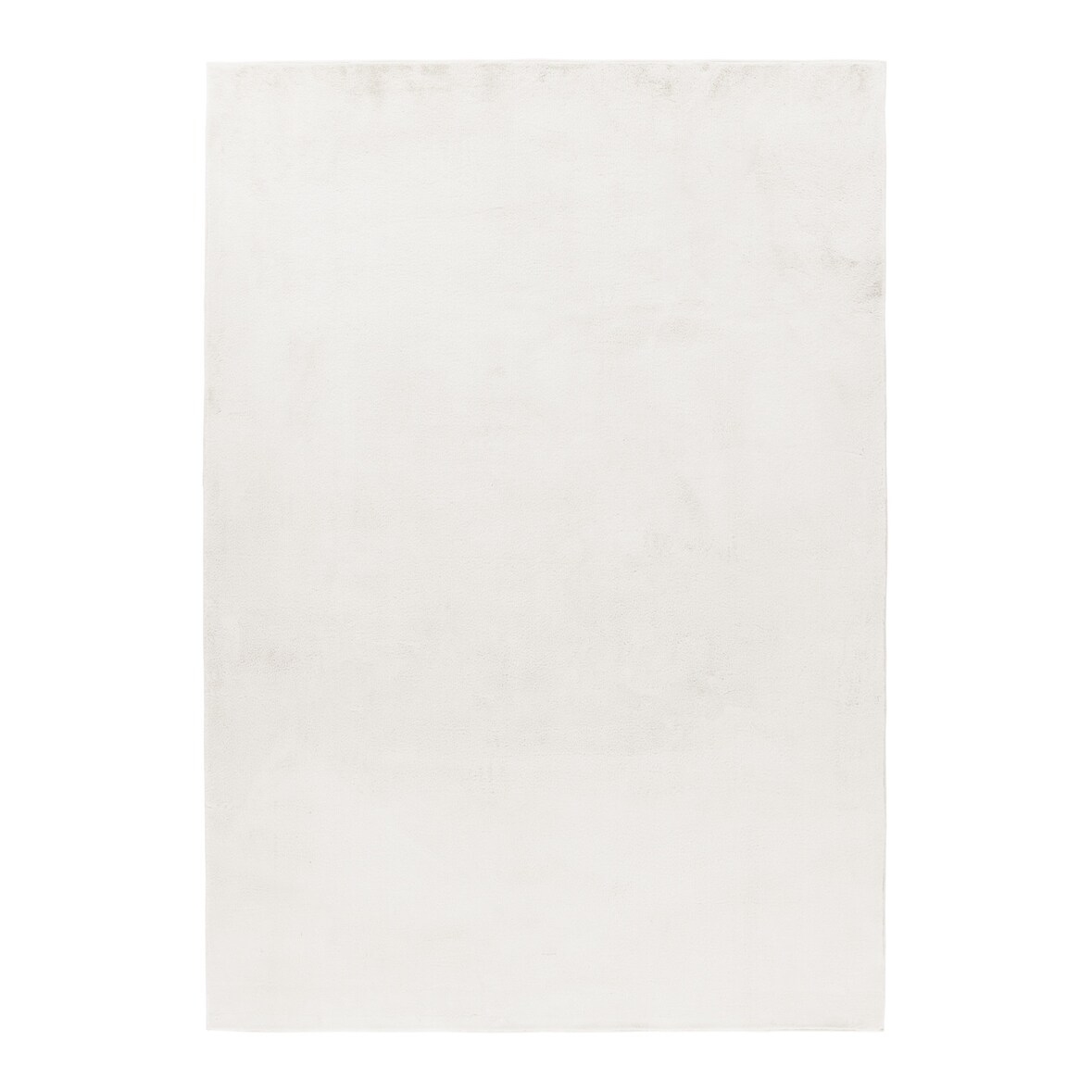 Teppich Kurzflor Uni Modern Waschbar Strapazierfähig Esszimmer Flur OEKO-TEX Creme 240x340 cm Schadstoffgeprüft – NECKAR von Kadima Design