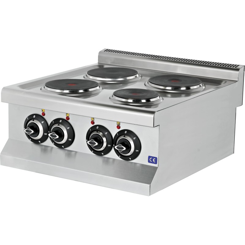 Fogão elétrico de mesa 4 zonas 4x1,75 kw 600x635x285mm