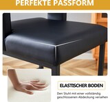 thumbnail of Barhocker Set 2er Schwarz 91x50x41 cm mit PU Bezug und Metallgestell, gepolsterter quadratischer Sitz, nordisches Design