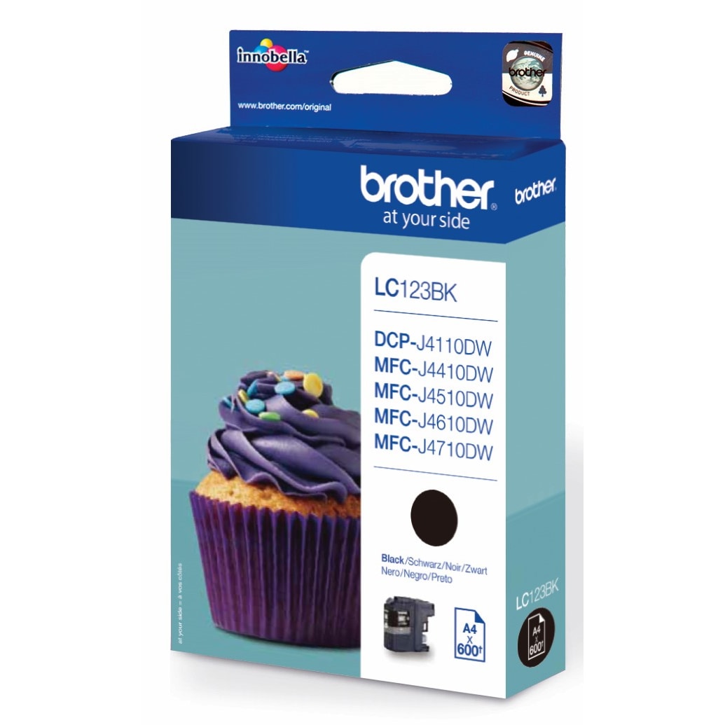 Brother lc123 inkt cartridge zwart blis