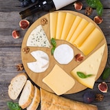 thumbnail of Relaxdays Pizzabrett Bambus 2er Set, runde Pizzateller 33 cm Ø, inkl. Backpapier, Pizza Schneidebrett mit Rillen, natur