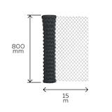 thumbnail of Maschendrahtzaun Viereckgeflecht Maschendrahtgeflecht Drahtzaun grün, anthrazit oder verzinkt Höhe 80 - 200 cm, Länge 15 - 25 m
