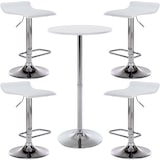 thumbnail of Bartisch Set Esberg I 4 x Barhocker 1 x Stehtisch weiß