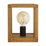 thumbnail of Abatjour Industrial-Nordico Square Legno Marrone Nero 1 Luce E27