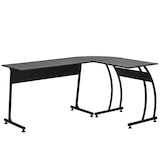thumbnail of Mesa de Computadora en Forma de L Minimalista Gran Espacio 112,5x152x74 cm