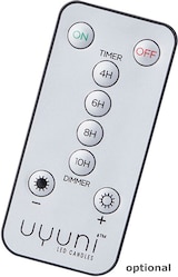 thumbnail of LED Kerze PIA Uyuni Rustik-Optik Echtwachs Timer H: 10cm bis 1000Std.