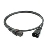 thumbnail of ACT AK5033 230V Stroomkabel C13 Lockable /C14 Zwart - 1 meter