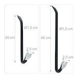 thumbnail of Relaxdays Brecheisen Set 5-teilig, Brechstange sechskant, Nageleisen groß, Kuhfuß lang, Montierhebel, aus Stahl, schwarz