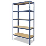 thumbnail of shelfplaza HOME 180x75x50 cm Schwerlastregal in blau mit 5 Böden und 175 kg Traglast pro Boden