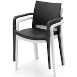 thumbnail of Sillas color negro antracita  para hostelería "Bob" con reposabrazos. Mobiliario apilables para terraza y interior de bar, restaurante y cafetería.