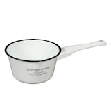 thumbnail of Kochtopf Topf mit Griff 51227 Weiß emailliert Emaille Kasserole Emailetopf Emailtopf