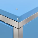 thumbnail of vidaXL Mülltonnenbox für 4 Tonnen 276,5x77,5x112,5 cm Edelstahl
