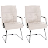 thumbnail of Set di 2 sedie per visitatori Sievert crema