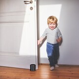 thumbnail of Relaxdays Türstopper für den Boden, schwerer Türpuffer, für Türen & Fenster bei Luftzug, 3 Gummiringe, ∅ 7 cm, schwarz