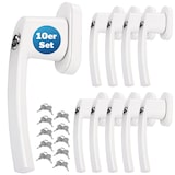 thumbnail of MONZANA® Fenstergriffe10er Set Aluminium weiß inkl. Schlüssel