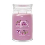 thumbnail of Bougie signature orchidée sauvage grand modèle -  Violet Ronde Verre Yankee Candle