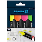 thumbnail of SCHNEIDER SN50-1500 Textmarker Job 150 Universal - 1 + 5 mm, Keilspitze, sortiert, 4er Etui