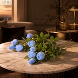 thumbnail of LAYBA Künstliche Rosen 3er-Set blau 65 cm