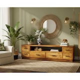 thumbnail of OPIUM OUTLET móveis cômoda armário para TV aparador lowboard "Buff-Low" madeira maciça marrom