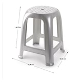 thumbnail of Taburete silla de plástico cómodo apilable banco jardín