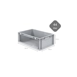 thumbnail of PROREGAL 5x Eurobox NextGen Store | HxBxT 22x40x60cm | 44 Liter | Seite offen | Eurobehälter, Transportbox, Transportbehälter
