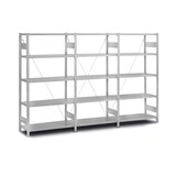 thumbnail of PROREGAL Edelstahl Fachbodenregal Stecksystem T-Profil | HxBxT 175x100x80cm | 5 Ebenen | Fachlast 200kg | Edelstahlregal Lebensmittelregal Steckregal