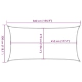 thumbnail of Toldo de vela rectangular HDPE arena 160 g/m² 3x5 m