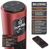 thumbnail of Brandson Turmventilator, 60 Grad oszillierend, Standventilator inkl. Fernbedienung, mobiler Lüfter, Säulenventilator, 96 cm