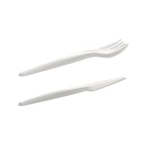 thumbnail of MONOUSO - Set Posate Cartone Kraft Forchetta e Coltello (300 Pezzi)