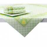 thumbnail of Sovie HOME Tischdecke Joy in Grün aus Linclass® Airlaid 80 x 80 cm, 1 Stück - Mitteldecke Weihnachten