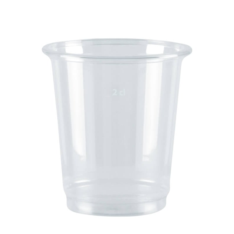 1200x Schnapsglas, PET, klar, 2cl