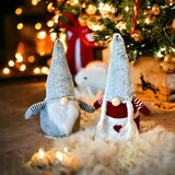 thumbnail of Kerst Gnome Kerst Gnoom Kerstkabouter - 22 x 6 cm - Rood Grijs - 2 Stuks