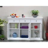 thumbnail of Venedig Sideboard 3 Türen und 3 Schubladen, Breite 143 cm, Höhe 91 cm weiß.