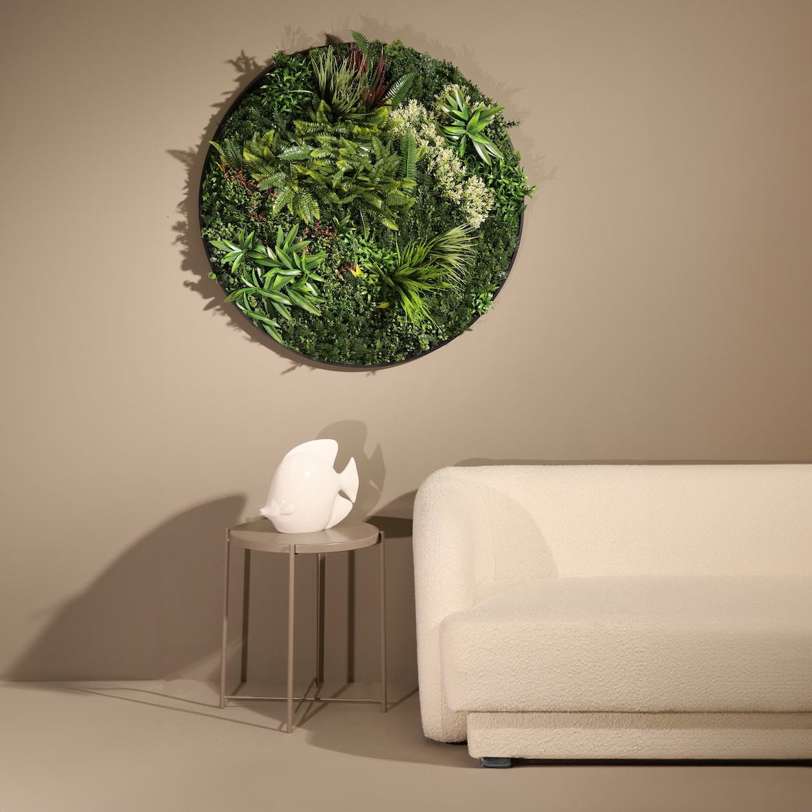 CUADRO VEGETAL ARTIFICIAL Naturing Monde GINEBRA - 100 cm diámetro