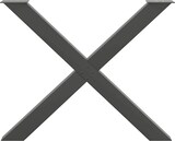 thumbnail of vidaXL Esstischbeine X-Form 3 Stk. Anthrazit 90x(72-73) cm Stahl