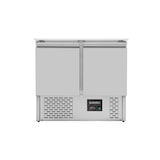 thumbnail of Mesa refrigerada para preparación de ensalada, 2 puertas, tapa abatible, acero inoxidable, 85x90x70 cm, GN1/1, 240 L, EASYLINE 10017 Vaiotec