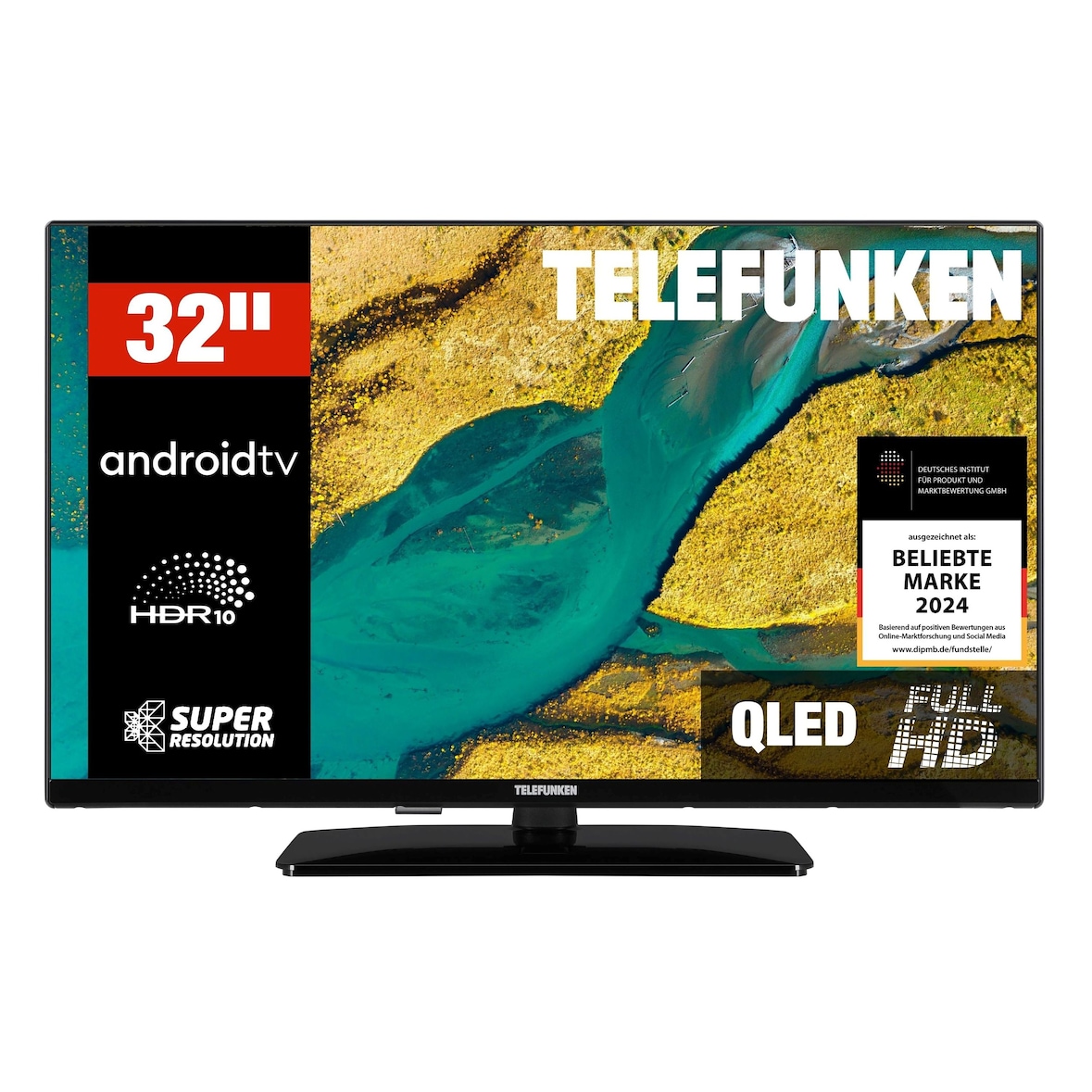 Telefunken D32Q751X2CW QLED Fernseher 32 Zoll Android Smart TV Full HD, HDR TV, Triple-Tuner (2026)