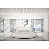 thumbnail of SalesFever Rundbett 140 x 200 cm | inklusive LED-Beleuchtung | Bezug Kunstleder | B 244 x T 250 x H 100 cm | weiß